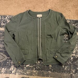 LOFT Olive Green Casual Jacket